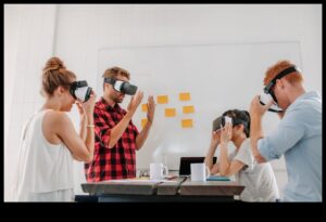 Visual Dialogues: Conversations in Virtual Reality