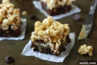 Salted Caramel Popcorn Fudge Brownies