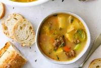 Tuscan Sausage, Potato & Leek Potage