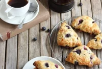 Decadent Blueberry Brie Scones