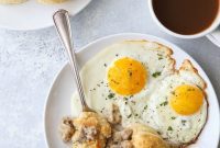 Fluffy Biscuits Stuffed with Sausage Gravy
