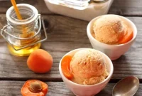 Caramelized Apricot Honey Ice Cream
