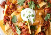 Loaded Cheesy Chili Nachos