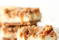 Decadent Caramel Apple Cheesecake Squares