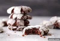 Snow-Kissed Cocoa Crinkles
