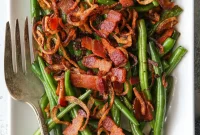 Golden Shallot and Smoky Bacon Green Beans