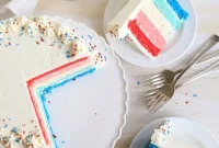 Tri-Color Gradient Layer Cake