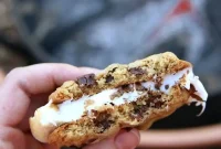 S’mores Stuffed Chocolate Chip Cookies