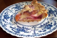 Golden Peach Crème Fraîche Tart