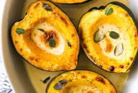 Golden Acorn Squash with Velvety Sage Cream