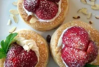 Strawberry Almond Puff Pastry Delights