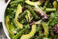 Smoky Roasted Asparagus and Creamy Avocado Salad