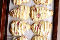 Fragrant Rhubarb & Vanilla Bean Scones