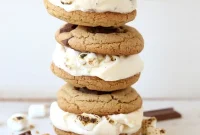 Campfire S’mores Ice Cream Sandwiches