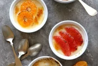 Golden-Crusted Yogurt with Winter Fruits