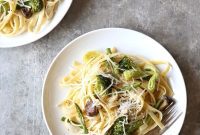 Rustic Roasted Vegetable Asiago Fettuccine Alfredo