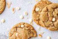 Golden Coconut White Chocolate Chip Cookies