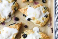 Bright Lemon Blueberry Scones