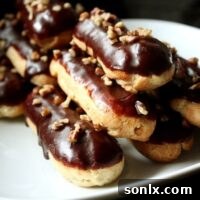 Cinnamon Eclairs with Pumpkin Cream