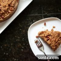 Delicious Banana Streusel Coffee Cake with Pecans