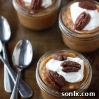Caramel Pudding with Sweet and Salty Pecans
