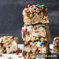 Monster Marshmallow Cereal Treats from completelydelicious.com