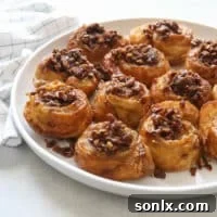 Easy Puff Pastry Sticky Buns finished product