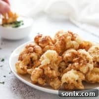 Tempura Cauliflower with Spiced Yogurt Dipping Sauce