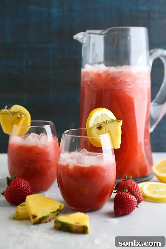 Strawberry Pineapple Punch | completelydelicious.com