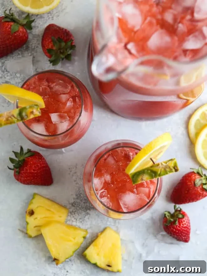 Strawberry Pineapple Punch | completelydelicious.com