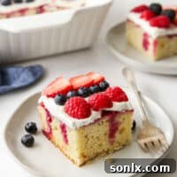 Homemade Berry Poke Cake