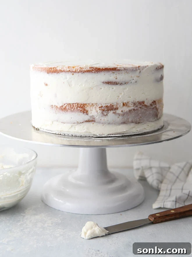 How to frost a layer cake - it's not that scary, I'll show you how!