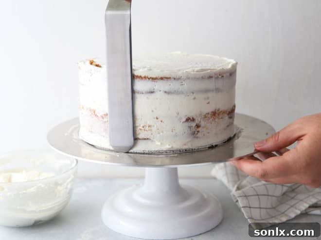 How to frost a layer cake - it's not that scary, I'll show you how!