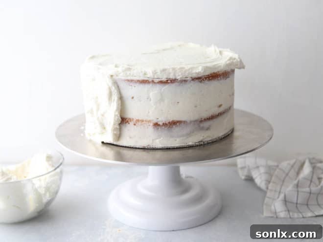 How to frost a layer cake - it's not that scary, I'll show you how!