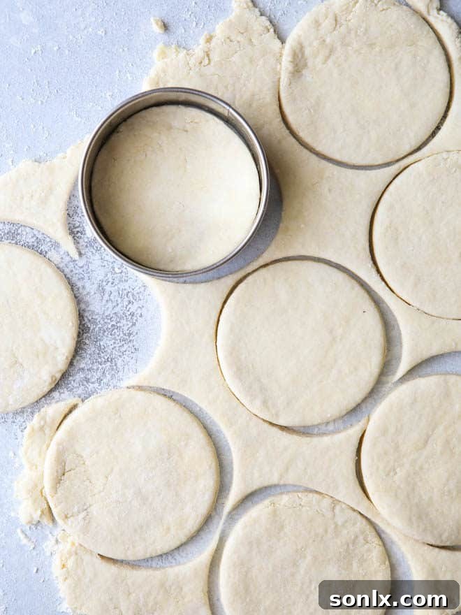 Rolled buttermilk biscuits