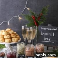 Host a Holiday Biscuit Bar with Cream Cheese Biscuits 7 Cream cheese biscuits and a fun holiday brunch bar!