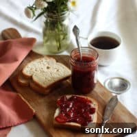 Strawberry and Rose Water Jam with Vanilla Bean