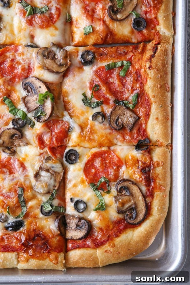 Delicious Easy Homemade Sheet Pan Pizza