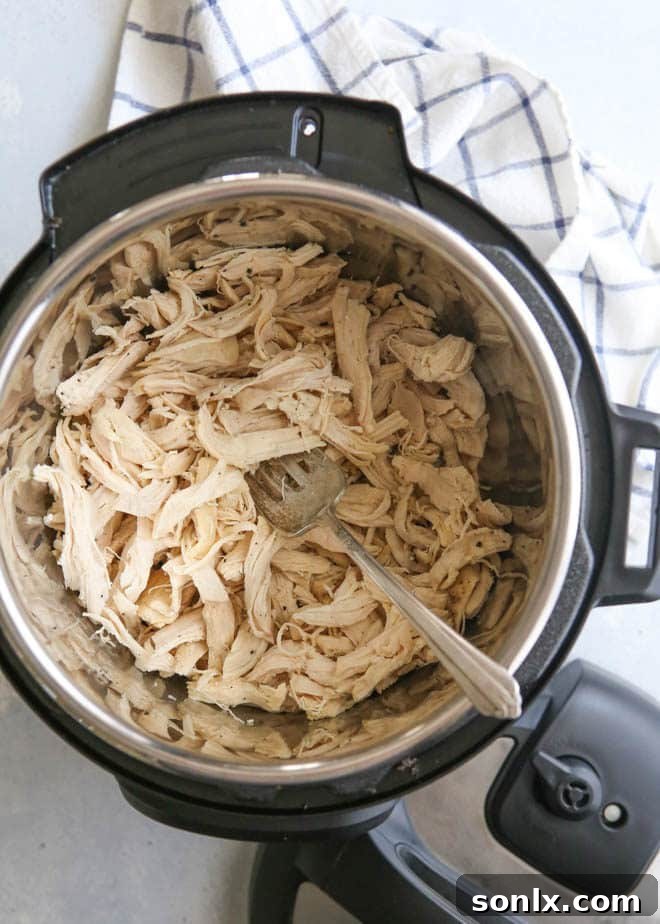 Making shredded chicken in the Instant Pot