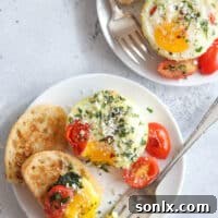 Spinach and Tomato Baked Egg Cups