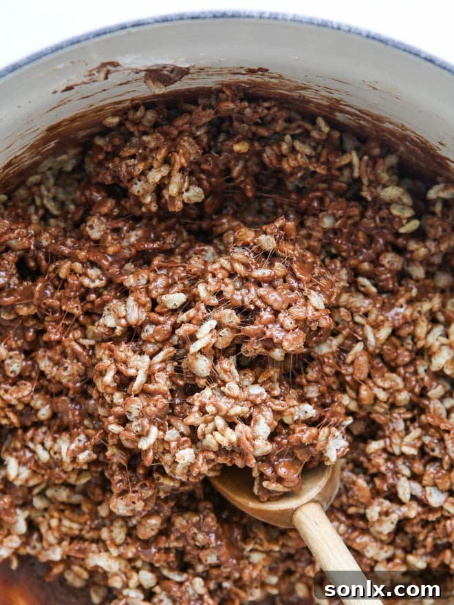 Array of Nutella Rice Krispie Treats on a board