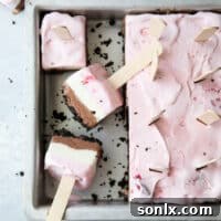 Vibrantly layered Neapolitan Ice Cream Pops, an easy and refreshing summer treat