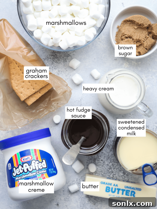 Toasted Marshmallow Ice Cream Pie 4 s'mores ice cream pie ingredients