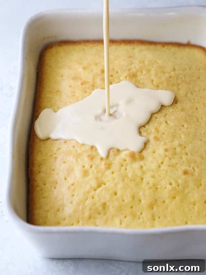 Making tres leches cake