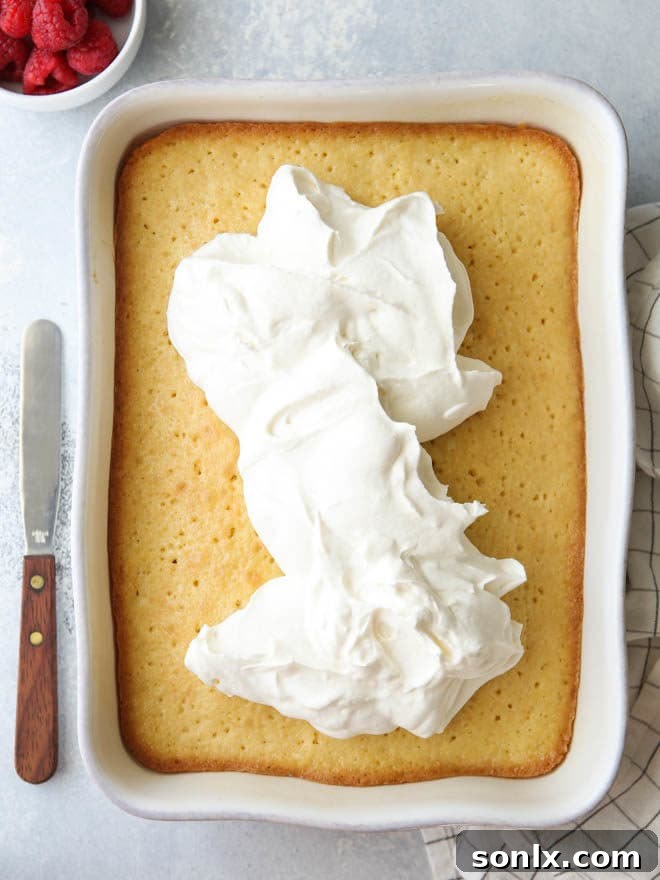 Making tres leches cake