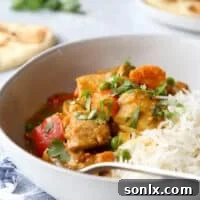 Making chicken coconut korma easier in the pressure cooker!