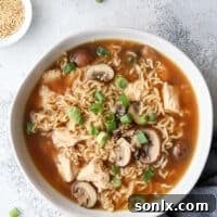 Easy Chicken Ramen Soup