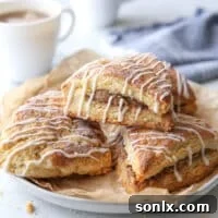 Cinnamon-sugar scones are light and tender and packed with so much cinnamon-sugar flavor!