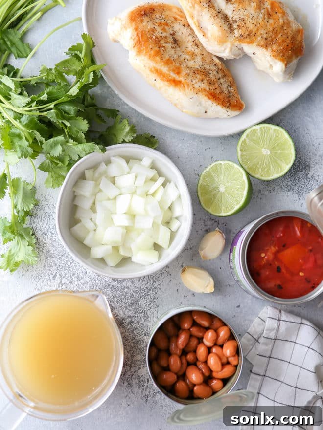 This chicken tortilla soup is easy to make and always a crowd pleaser!