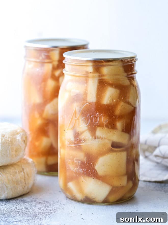 Homemade apple pie filling makes fall baking a snap!